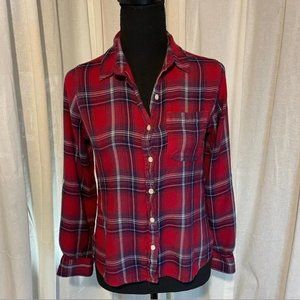 Mossimo Red Plaid Shirt